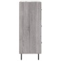 Credenza Grigio Sonoma 34,5x34x90 cm in Legno Multistrato