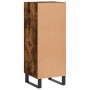 Credenza Rovere Fumo 34,5x34x90 cm in Legno Multistrato