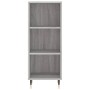 Credenza Grigio Sonoma 34,5x32,5x90 cm in Legno Multistrato