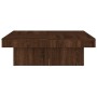 Tavolino da Salotto Rovere Marrone 90x90x28cm Legno Multistrato