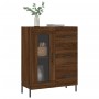 Credenza Rovere Marrone 69,5x34x90 cm in Legno Multistrato