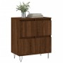 Credenza Rovere Marrone 60x35x70 cm in Legno Multistrato