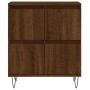 Credenza Rovere Marrone 60x35x70 cm in Legno Multistrato