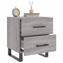 Comodini 2 pz Grigio Sonoma 40x35x47,5 cm in Legno Multistrato