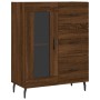 Credenza Rovere Marrone 69,5x34x90 cm in Legno Multistrato