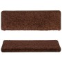 Tappetini per Scale 10 pz 65x21x4 cm Marrone
