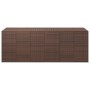Contenitore da Giardino in Rattan PE 291x100,5x104 cm Marrone