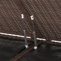 Contenitore da Giardino in Rattan PE 291x100,5x104 cm Marrone