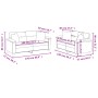 Set Divani 2 pz con Cuscini Grigio Scuro in Tessuto Microfibra