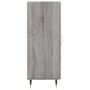 Credenza Grigio Sonoma 34,5x34x90 cm in Legno Multistrato