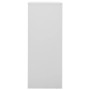 Armadio per Ufficio Grigio Chiaro 90x40x102 cm in Acciaio