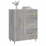 Credenza Grigio Sonoma 69,5x34x90 cm in Legno Multistrato