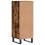 Credenza Rovere Fumo 34,5x34x90 cm in Legno Multistrato