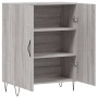 Credenza Grigio Sonoma 69,5x34x90 cm in Legno Multistrato