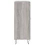 Credenza Grigio Sonoma 69,5x34x90 cm in Legno Multistrato