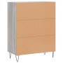 Credenza Grigio Sonoma 69,5x34x90 cm in Legno Multistrato