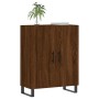 Credenza Rovere Marrone 69,5x34x90 cm in Legno Multistrato