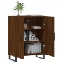 Credenza Rovere Marrone 69,5x34x90 cm in Legno Multistrato