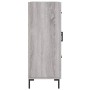 Credenza Grigio Sonoma 69,5x34x90 cm in Legno Multistrato