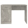 Scrivania Cassetto Grigio cemento 100x40x73cm Legno Multistrato