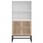 Credenza Bianca 60x35x125 cm in Legno Multistrato