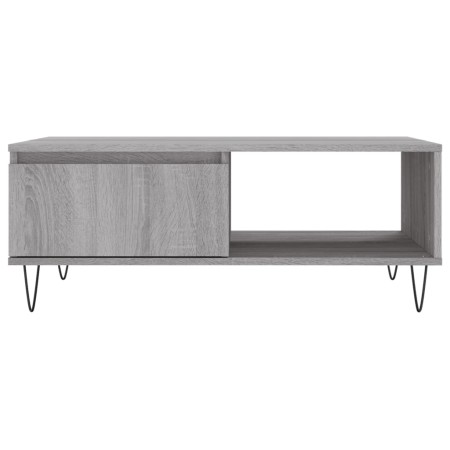 Tavolino da Salotto Grigio Sonoma 90x60x35 cm Legno Multistrato