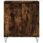 Credenza Rovere Fumo 60x35x70 cm in Legno Multistrato