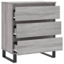 Credenza Grigio Sonoma 60x35x70 cm in Legno Multistrato