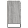 Credenza Grigio Sonoma 60x35x70 cm in Legno Multistrato