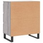 Credenza Grigio Sonoma 60x35x70 cm in Legno Multistrato