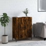 Credenza Rovere Fumo 69,5x34x90 cm in Legno Multistrato