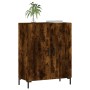 Credenza Rovere Fumo 69,5x34x90 cm in Legno Multistrato