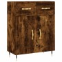 Credenza Rovere Fumo 69,5x34x90 cm in Legno Multistrato