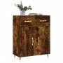 Credenza Rovere Fumo 69,5x34x90 cm in Legno Multistrato