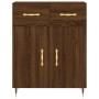 Credenza Rovere Marrone 69,5x34x90 cm in Legno Multistrato