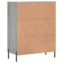 Credenza Grigio Sonoma 69,5x34x90 cm in Legno Multistrato