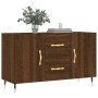 Credenza Rovere Marrone 100x36x60 cm in Legno Multistrato