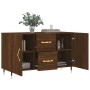 Credenza Rovere Marrone 100x36x60 cm in Legno Multistrato