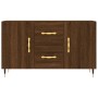 Credenza Rovere Marrone 100x36x60 cm in Legno Multistrato