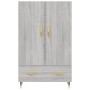 Credenza Grigio Sonoma 69,5x31x115 cm in Legno Multistrato