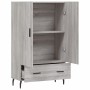 Credenza Grigio Sonoma 69,5x31x115 cm in Legno Multistrato