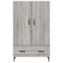 Credenza Grigio Sonoma 69,5x31x115 cm in Legno Multistrato