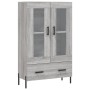 Credenza Grigio Sonoma 69,5x31x115 cm in Legno Multistrato