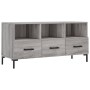 Mobile TV Grigio Sonoma 102x36x50 cm in Legno Multistrato