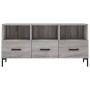 Mobile TV Grigio Sonoma 102x36x50 cm in Legno Multistrato