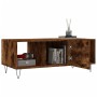 Tavolino da Salotto Rovere Fumo 102x50x40 cm Legno Multistrato