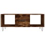 Tavolino da Salotto Rovere Fumo 102x50x40 cm Legno Multistrato