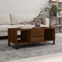 Tavolino Salotto Rovere Marrone 102x50x40 cm Legno Multistrato