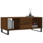 Tavolino Salotto Rovere Marrone 102x50x40 cm Legno Multistrato