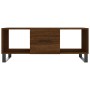 Tavolino Salotto Rovere Marrone 102x50x40 cm Legno Multistrato